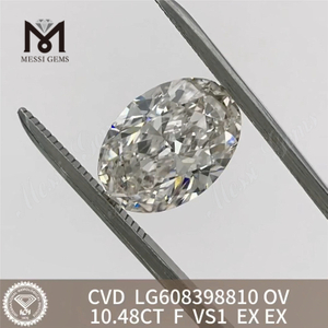 10.48CT OV F VS1 合成ダイヤモンドs ルースストーン丨Messigems LG608398810 