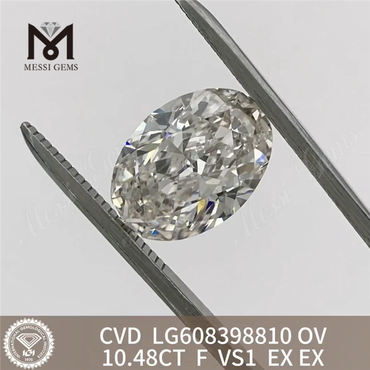 10.48CT OV F VS1 合成ダイヤモンドs ルースストーン丨Messigems LG608398810 