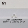 6.95CT E VVS2 ID EX EX CVD ラボ グロウン ダイヤモンド LG604377434 鉱山なし丨Messigems 