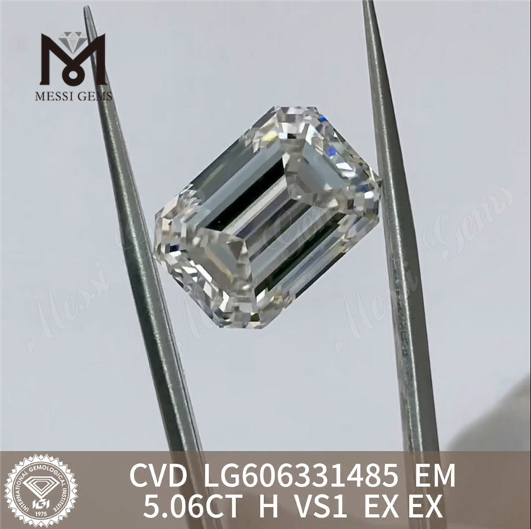 5.06CT EM H VS1 手頃な価格のラボ作成ダイヤモンド IGI 認定持続可能な高級丨Messigems CVD LG606331485
