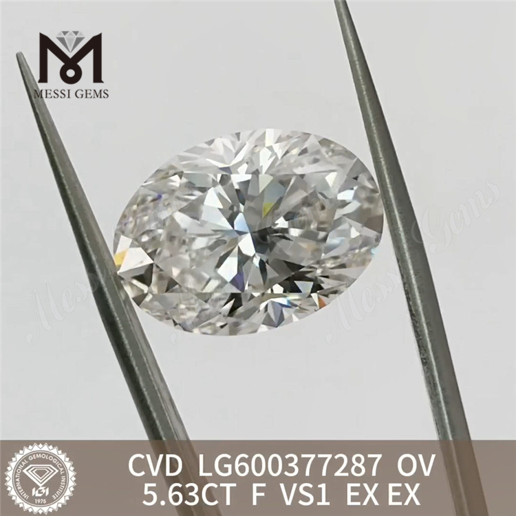 5.63CT F VS1 オーバル IGI ラボで作成されたダイヤモンドをオンラインで購入する 想像を超える輝き丨Messigems LG600377287