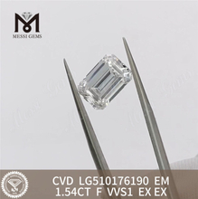 1.54CT F VVS1 EM igi 認定ダイヤモンド vvs エレガントな選択丨Messigems LG510176190