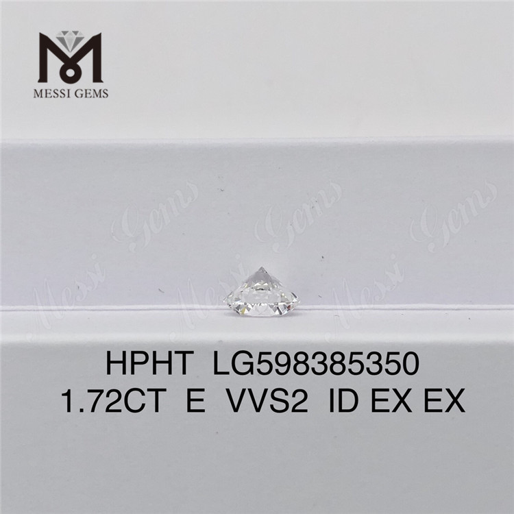 1.72CT E VVS2 ID rd hpht ダイヤモンド環境に優しい高級品丨Messigems LG598385350