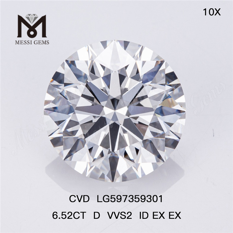 6.52CT D VVS2 ID EX EX CVD ラボ養殖ダイヤモンド 一括購入のソース LG597359301丨Messigems