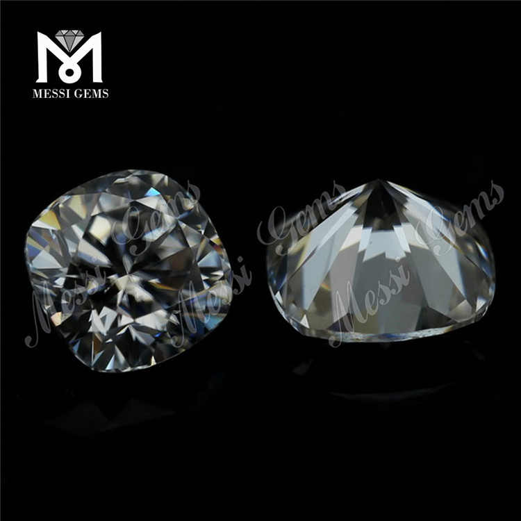クッション 12*12mm モアサナイト ダイヤモンド卸売最高品質 vvs ホワイト ルース モアサナイト