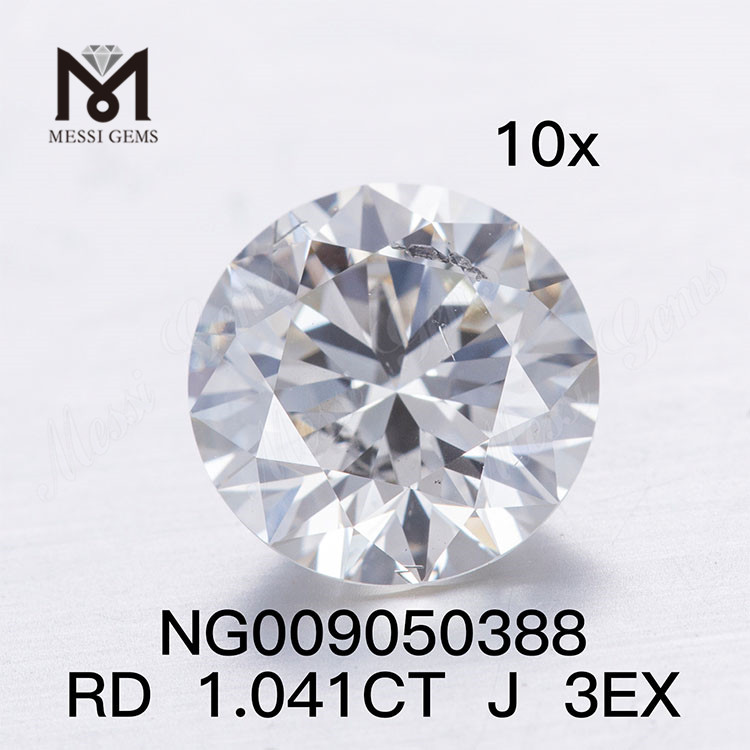 1.041ct J SI1 ホワイト ラボ グロウン ダイヤモンド ストーン I SI EX カット