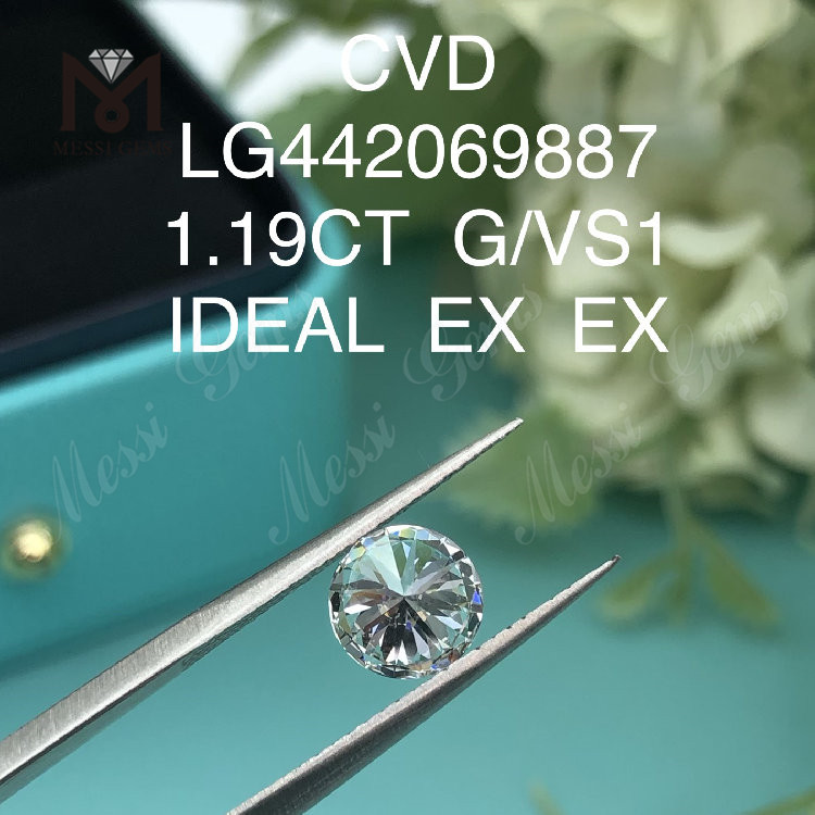 1.19 カラット g VS1 IDEAL カット グレード ラウンド 1ct ラボ ダイヤモンド