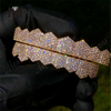 18Kゴールドの歯のグリルモアッサナイトのダイヤモンドの歯のグリル