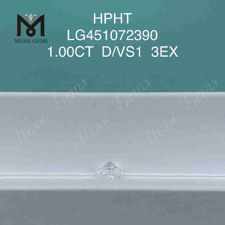 1.00CT D VS ラボ作成ダイヤモンド 3EX HPHT ルース合成ダイヤモンド