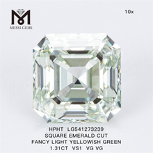 1.31ct HPHT 合成ダイヤモンド の卸売価格ラボが作成したアッシャー カット ダイヤモンド