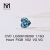 1.19ct ハート FIGB VS2 VG VG 合成カラー ダイヤモンド CVD LG506109289