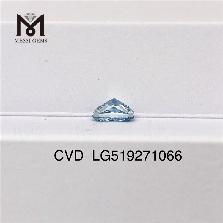 1.29 CT ファンシー ブルー レクタンギュラー ラボ ダイヤモンド CVD LG519271066 