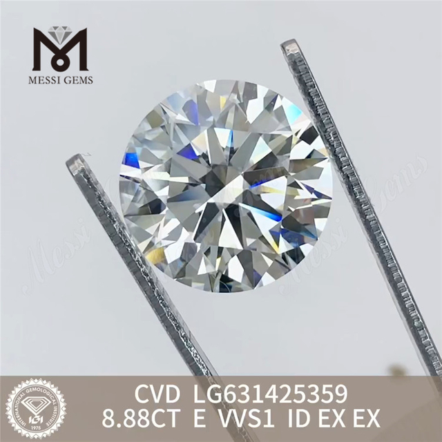 8.88CT E VVS1 ID ラボラトリー グロウン ダイヤモンド CVD LG631425359丨Messigems 