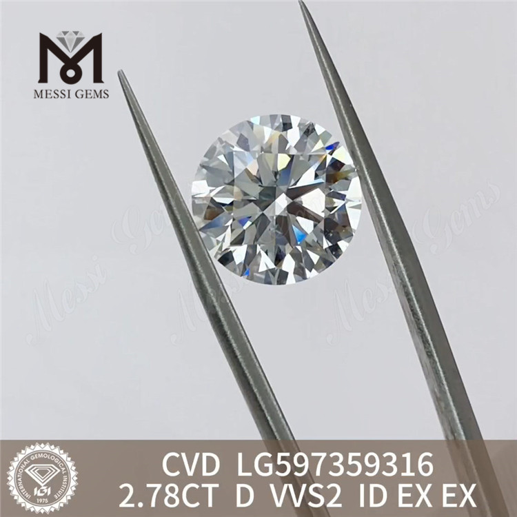 2.78CT D VVS2 ID EX EX cvd ダイヤモンド価格表 LG597359316 
