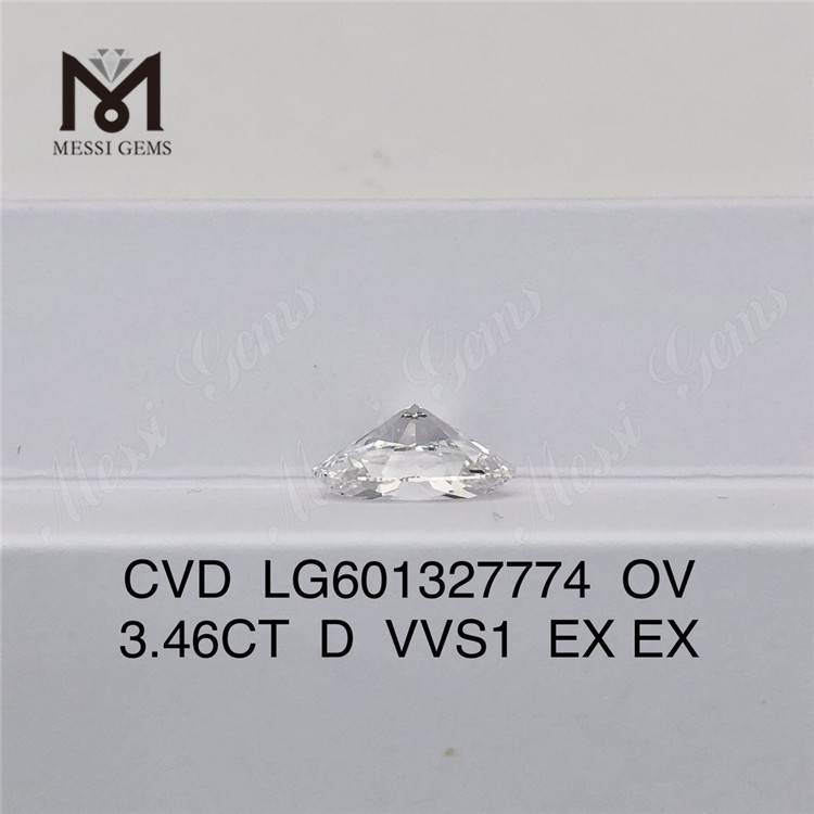 3.46CT D VVS1 ov Cvd ダイヤモンド オンライン LG601327774 