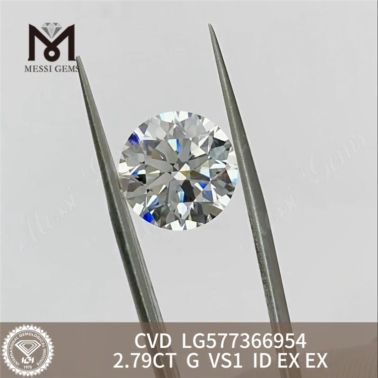 2.79CT G VS1 ID CVD トップ 合成ダイヤモンドs IGI 認定持続可能な高級品丨Messigems LG577366954 