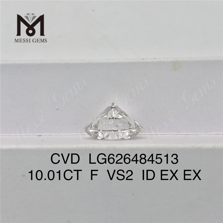 10.01CT F VS2 ID RD igi 認定ダイヤモンド販売 CVD LG626484513丨Messigems