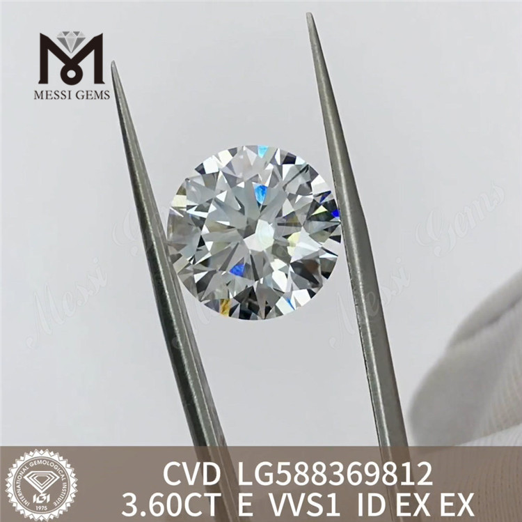 3.6ct Igi ダイヤモンド E VVS1 CVD ダイヤモンド持続可能な高級品丨Messigems LG588369812