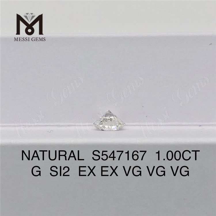 1.00CT G SI2 EX EX VG VG VG あなたの完璧な天然ダイヤモンドを見つけて輝きを明らかに S547167丨Messigems