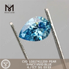 4.17CT ペア ファンシー ビビッド ブルー SI1 CVD 4ct ファクトリー ダイヤモンド LG617411359