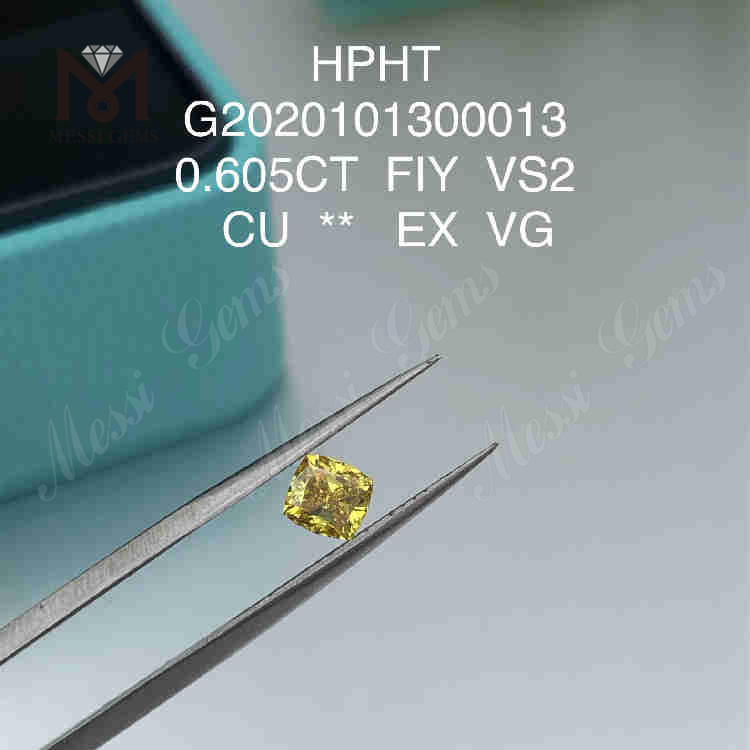 0.605ct FIY EX クッションカット ラボ ダイヤモンド VS2 VG