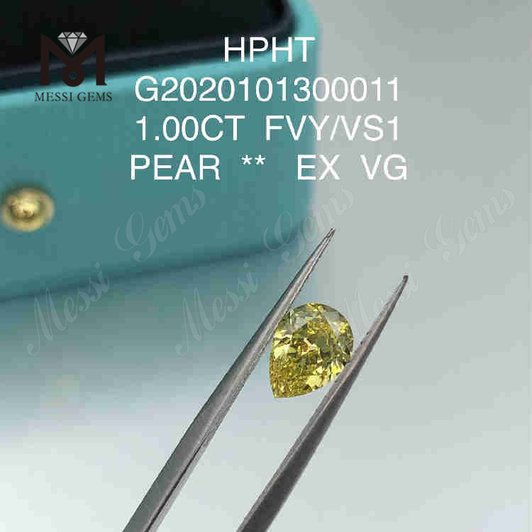1ct FVY VS1 PEAR カット エコラボ ダイヤモンド EX