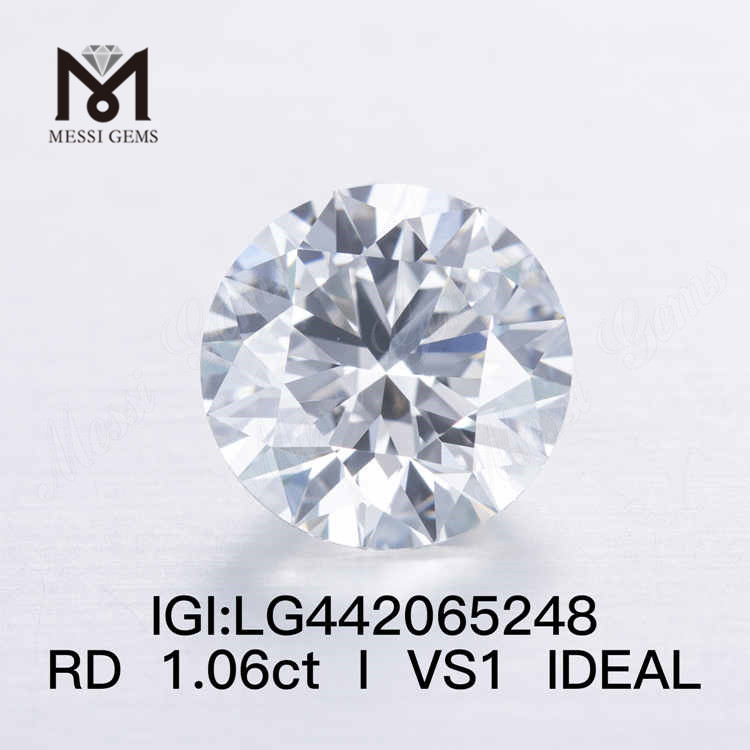 1.06CT I/VS1 ラウンド IDEAL 合成ダイヤモンド 工場出荷時の価格