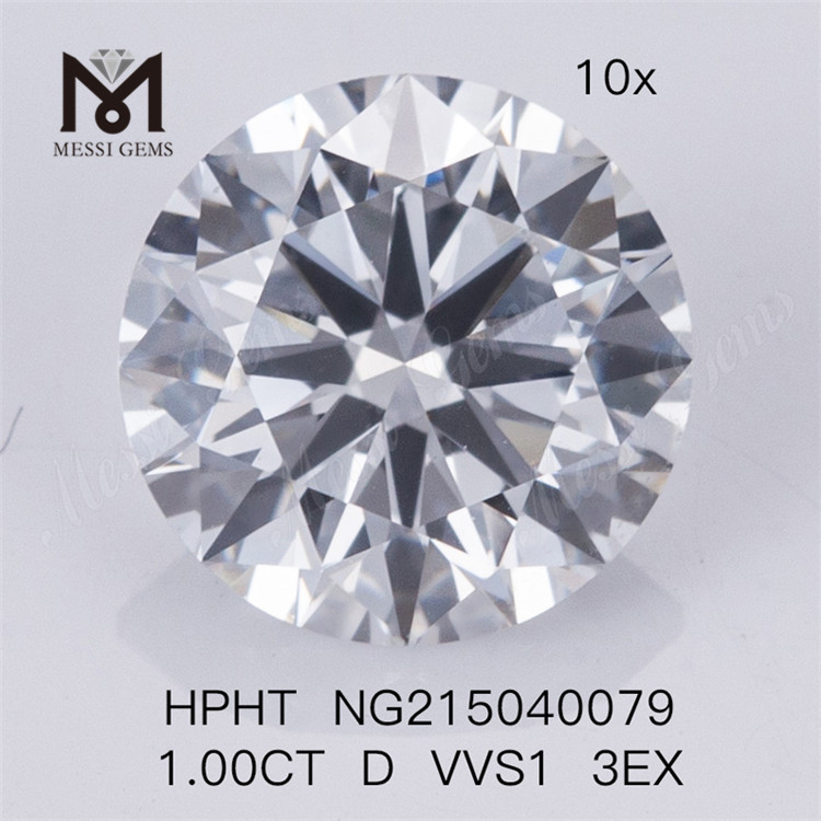HPHT 1.00CT RD シェイプ D VVS1 3EX ラボ ダイヤモンド