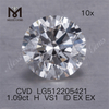 1.09カラットのHラボダイヤモンドとルースCVDダイヤモンドの工場出荷時の価格