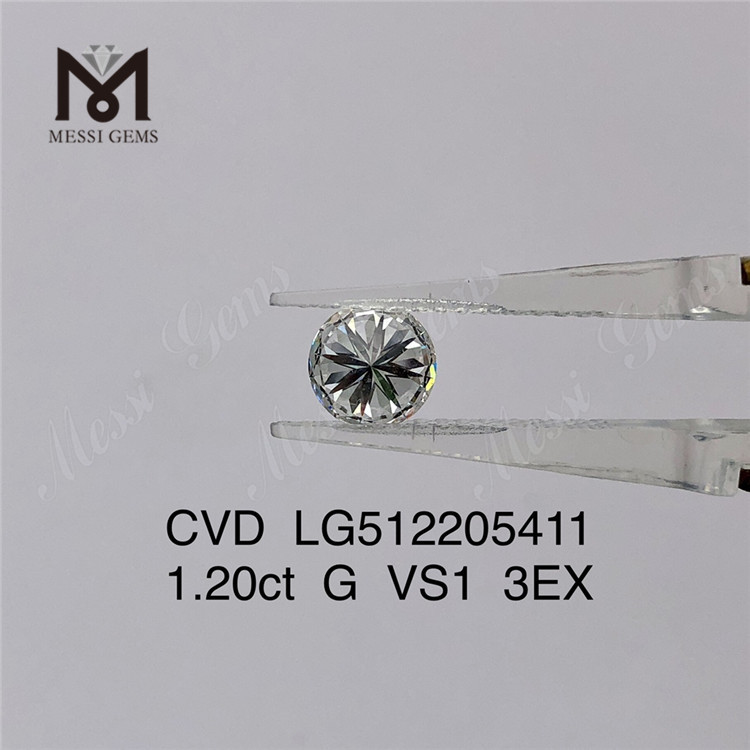 1.20ct VS 安いルース Cvd ラボ ダイヤモンド G 3EX 1 カラットの人工ダイヤモンド安い価格