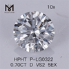 0.70CT HPHT 人工ダイヤモンド D VS2 5EX ラボ ダイヤモンド