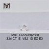 3.01CT E VS2 ID EX EX 3 カラット ラボ ダイヤモンド 価格 CVD LG559282568