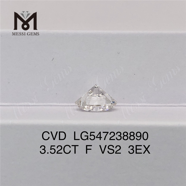 3.52ct Fカラー VS2 3EX 合成ダイヤモンド 価格 RD CVDダイヤモンド
