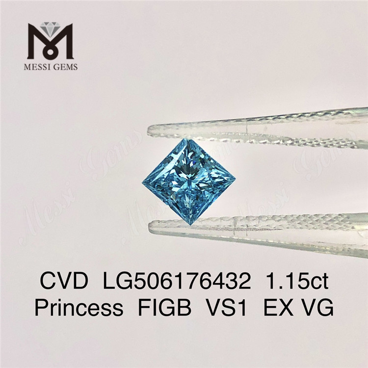 1.15 カラット プリンセス FIGB VS1 EX VG 合成ダイヤモンド CVD LG506176432