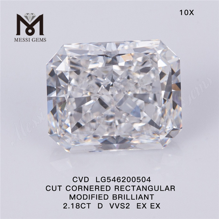 2.18CT D VVS2 EX EX ラボ ダイヤモンド卸売長方形 Cvd ダイヤモンド安い価格