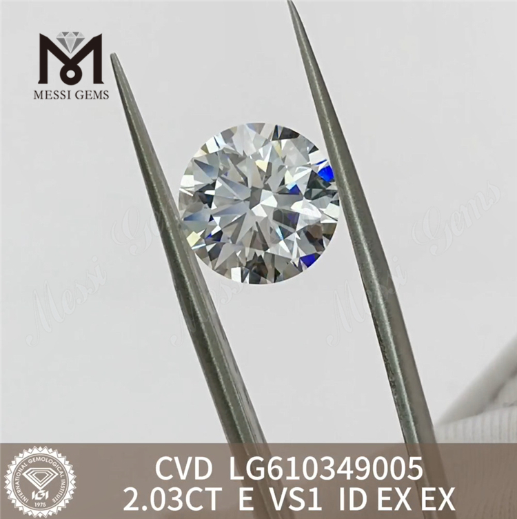 2.03CT E VS1 ID CVD 高品質 合成ダイヤモンド 販売中丨Messigems LG610349005 