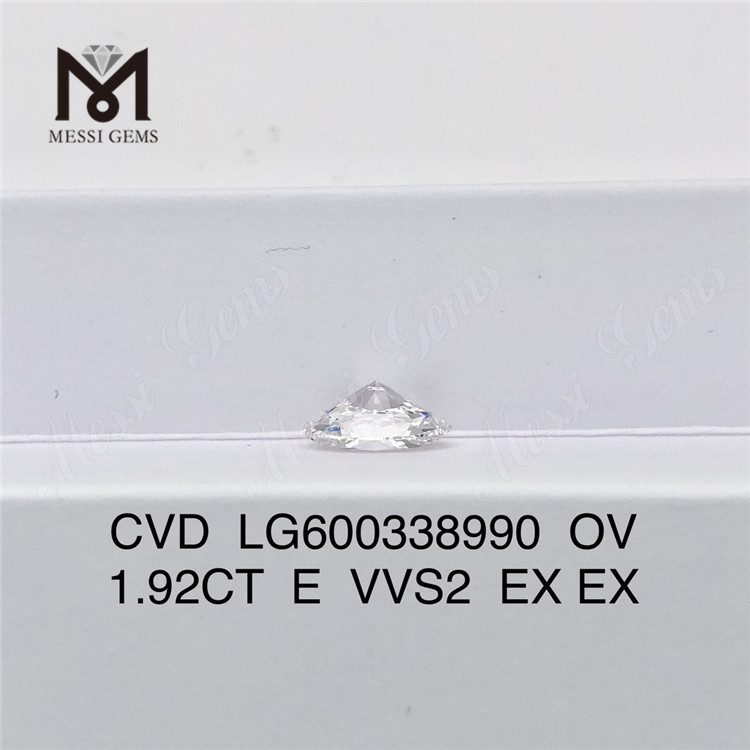 1.92CT E VVS2 EX EX OV 合成ダイヤモンド cvd LG600338990 環境に優しい丨メッセージ 
