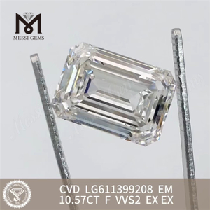 10.57CT EM F VVS2 CVD ラボ ダイヤモンド LG611399208丨Messigems 