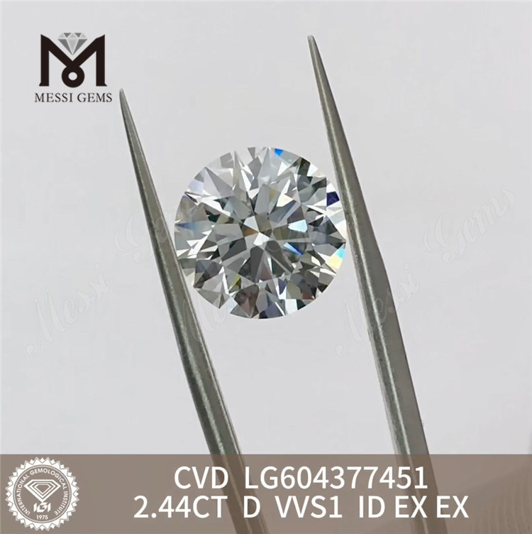 2.44ct igi 認定ダイヤモンド D VVS1 ジュエリー デザイナー向けの手頃な価格のルース ダイヤモンド丨Messigems LG604377451