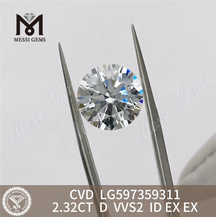 2.32ct igi ダイヤモンド D VVS2 CVD 素晴らしいダイヤモンドを卸売価格で丨LG597359311 Messigems