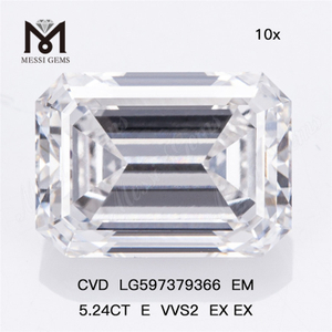 5.24CT E VVS2 EX EX バルク ラボ ダイヤモンド CVD LG597379366 EM丨Messigems