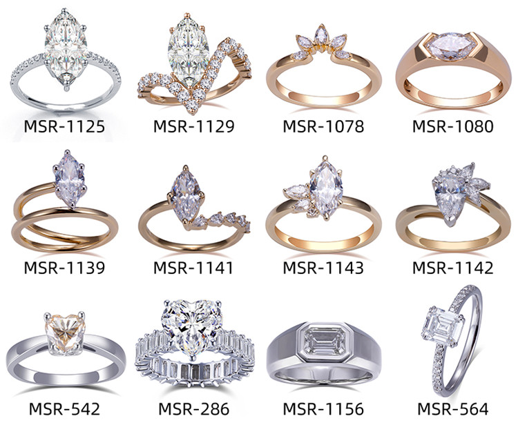 タイムレスな美しさの 4 カラットのラボ ダイヤモンド マーキス エンゲージメント リングを発表