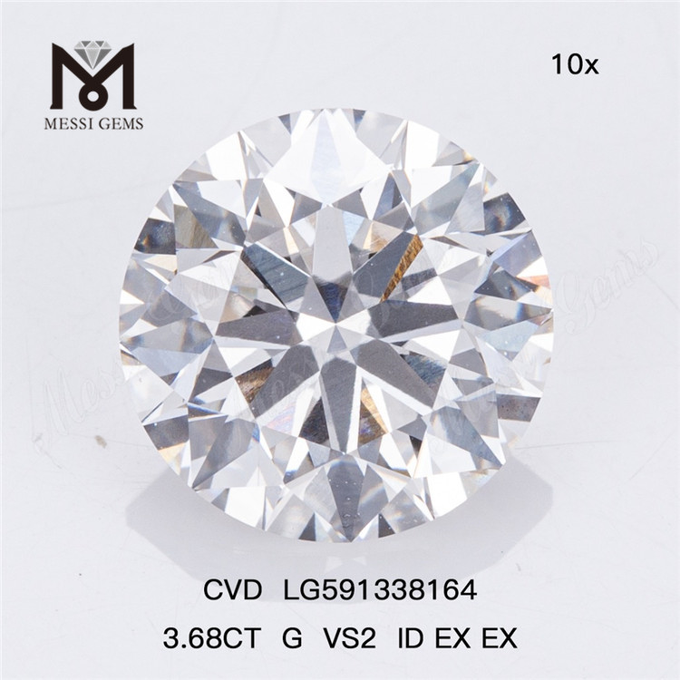 3.68CT G VS2 ID EX EX バルク CVD ダイヤモンド 利益のチャンスを解き放つ LG591338164丨Messigems