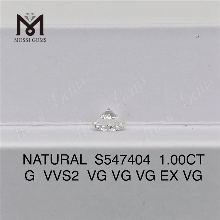 1.00CT G VVS2 VG 天然ダイヤモンド ジュエリーのデザインを高めるショップ S547404丨Messigems