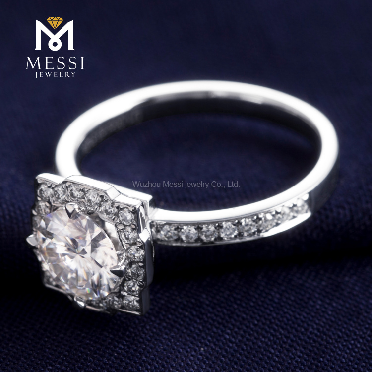 1ct Moissaniteの結婚指輪