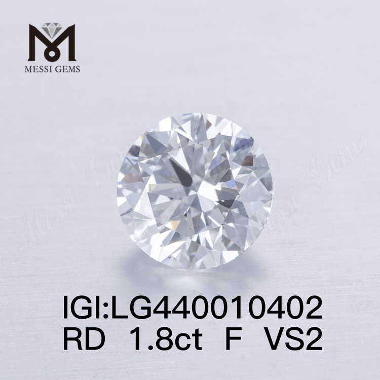 1.8カラットFVS23EXラウンドラボ成長ダイヤモンド