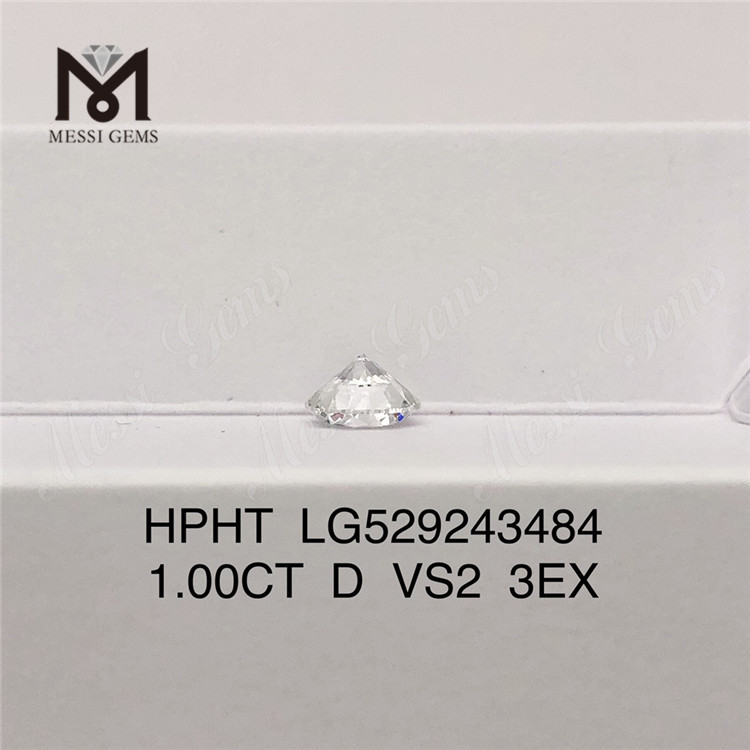 1.0ct D VS2 ID 3EX ラウンド カット ラボ グロウン ダイヤモンド HPHT 工場出荷時の価格 