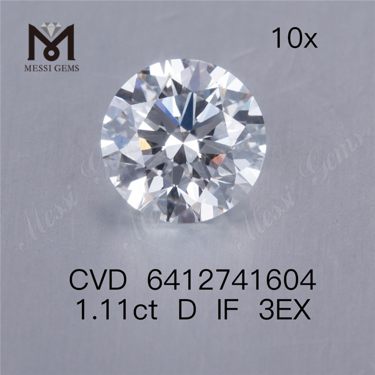 1.11ct D cvd ダイヤモンド卸売価格 IF 3EX 人工ダイヤモンド販売中
