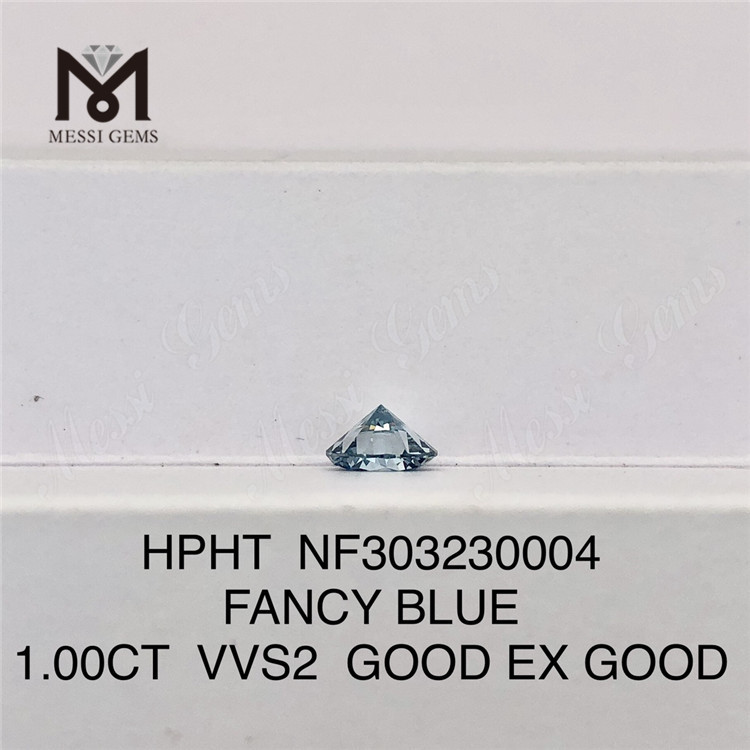 1.00CT ファンシーブルー VS2 カラー ラボ ダイヤモンド HPHT NF303230005