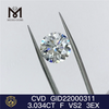  3.034CT F VS2 cvd ダイヤモンド 3EX 安いルースラボダイヤモンド卸売価格